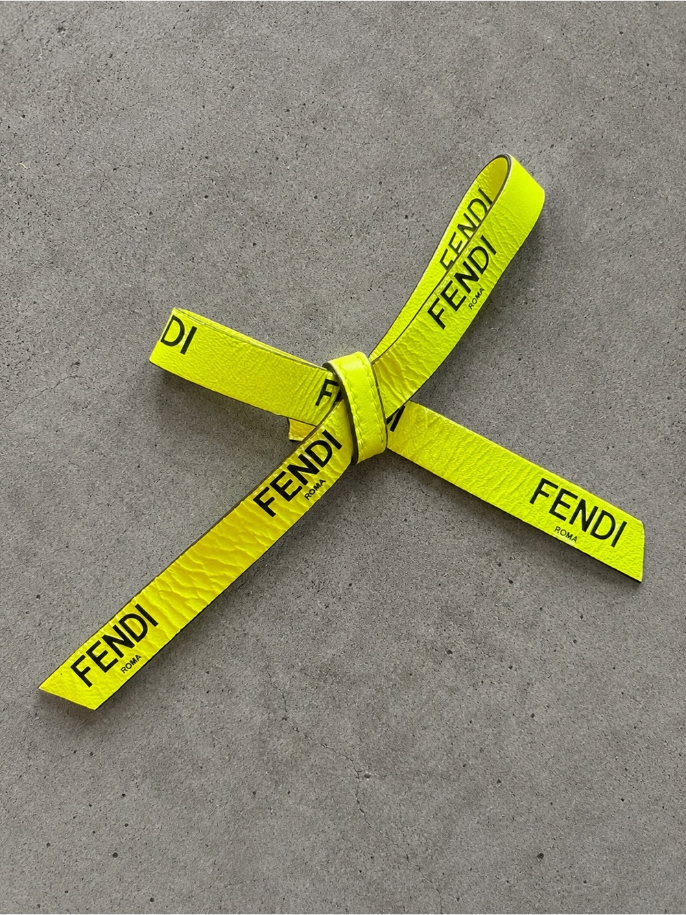 Neon Leather Fendi Bow